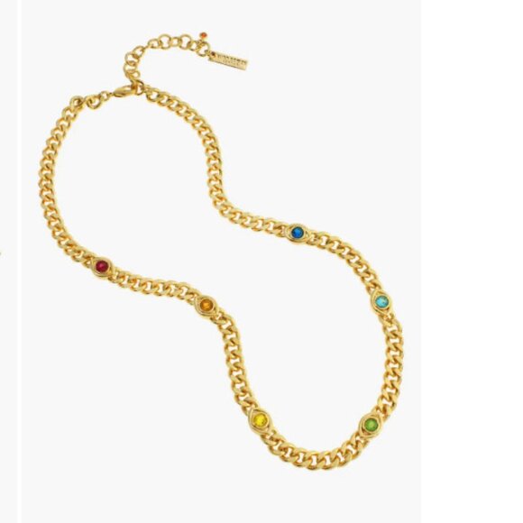 Kurt Geiger London Evil Eye Station Curb Chain Necklace - Picture 2 of 2